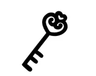 Dessin d'une vielle clé 